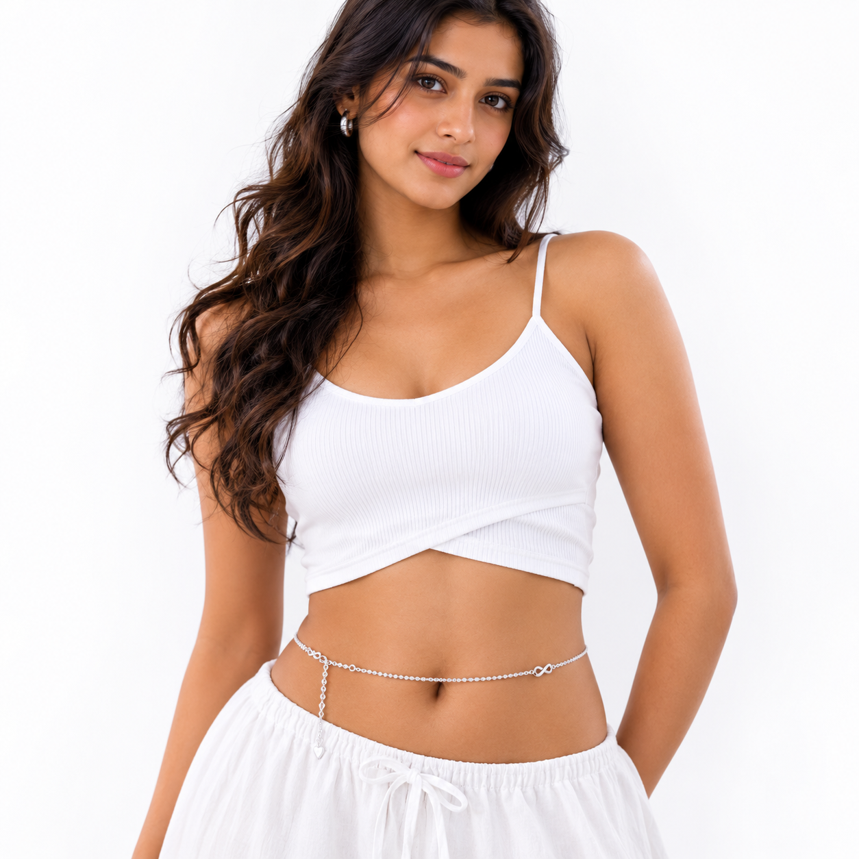 Silver Belly Chains For Girls