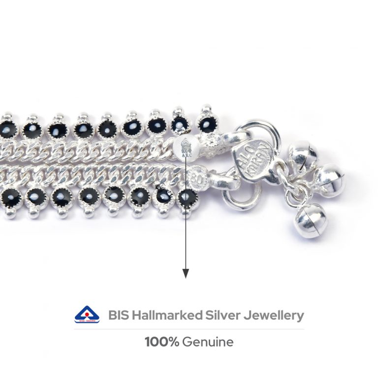 Bling Beach BIS Hallmarked Silver Anklets