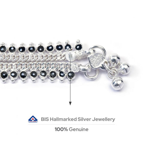 Bling Beach BIS Hallmarked Silver Anklets