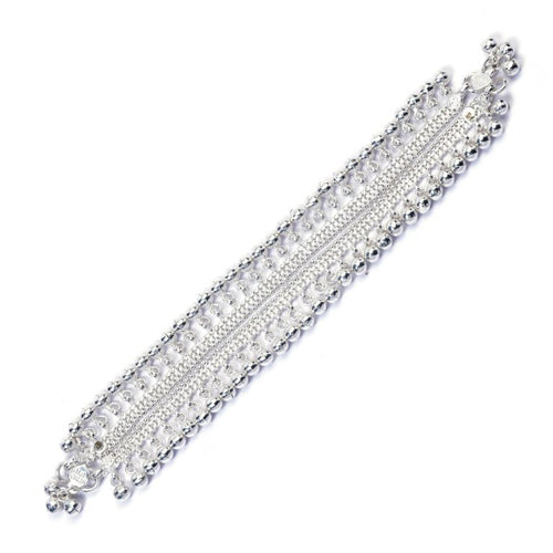 Bourborn BIS Hallmarked Silver Anklets