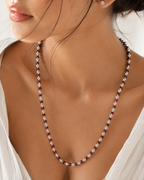 Alookaran Silver Red Sandalwood Chain for Men/Women - 108 Beads