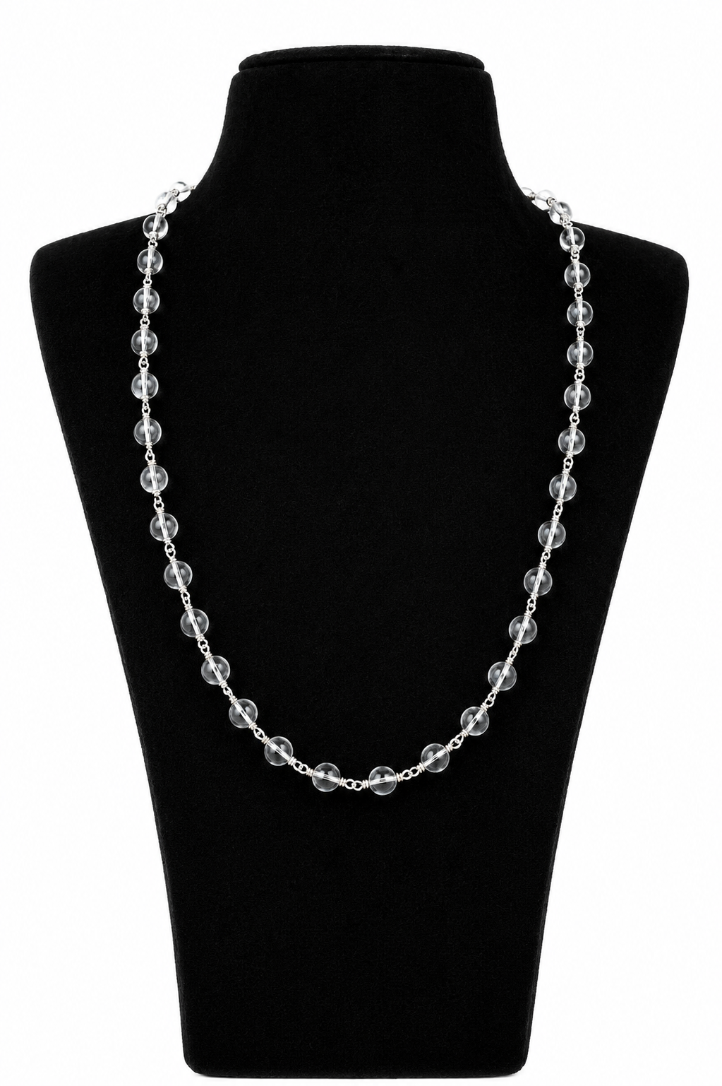 Sphadikam Silver Chain