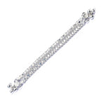 Alookaran Silver Anklets for Women - Crystal Beads