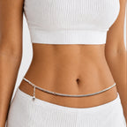 Alookaran Silver Belly Chain for Girls - Daffodil