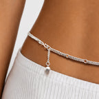 Alookaran Silver Belly Chain for Girls - Daffodil