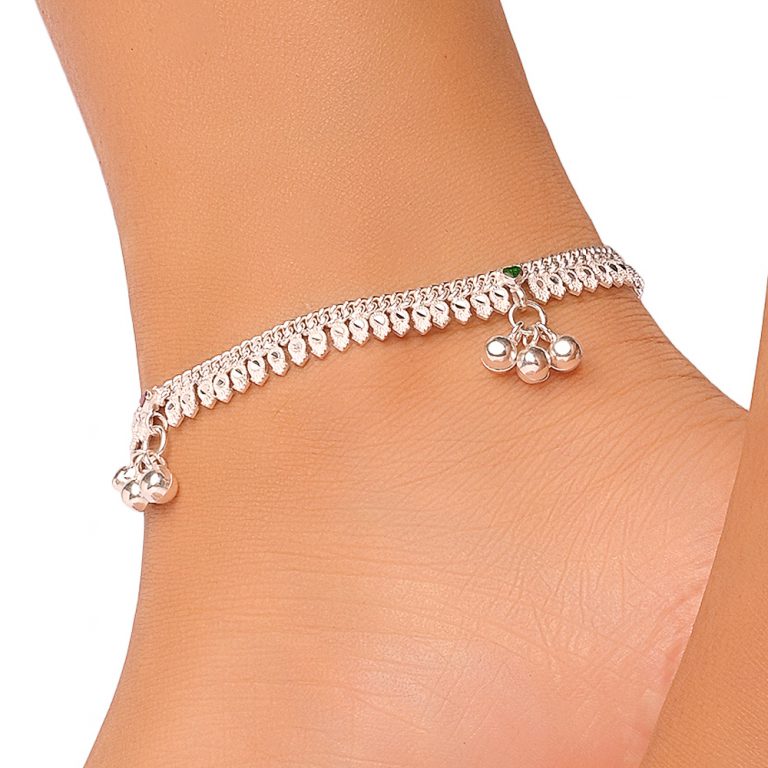 Dazzle Island BIS Hallmarked Silver Anklets