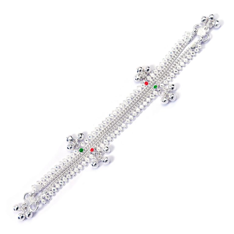 Dazzle Island BIS Hallmarked Silver Anklets
