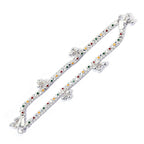 Alookaran Silver Anklets for Women - Glitter Me