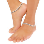 Alookaran Silver Anklets for Women - Jumpy Queen