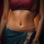 Alookaran Silver Belly Chain for Women - Lilly