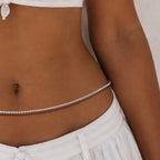 Alookaran Silver Belly Chain for Women - Lilly