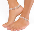 Luxmoon BIS Hallmarked Silver Anklets