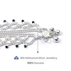 Alookaran Silver Anklets for Women - Luxmoon