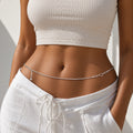 Alookaran Silver Belly Chain for Women - Orchid