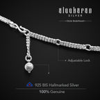 Alookaran Customizable Silver Belly Chain for Women - Flora
