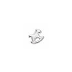 Rocking Horse 925 Sterling Silver  Stud Earrings – Cute Minimalist Design
