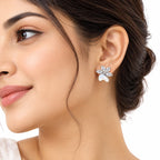 Premium 925 Sterling Silver Mother of Pearl Flower Earrings