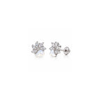 Premium 925 Sterling Silver Mother of Pearl Flower Earrings