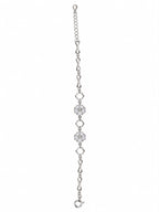 925 Sterling Silver Floral Design Bracelet
