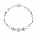925 Sterling Silver Floral Design Bracelet