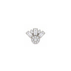 925 Sterling Silver Geometric Stud Earrings – Elegant Crystal Baguette Design