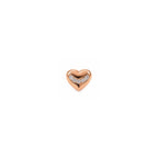 Rose Gold Plated Heart 925 Sterling Silver Stud Earrings with Crystal Accents