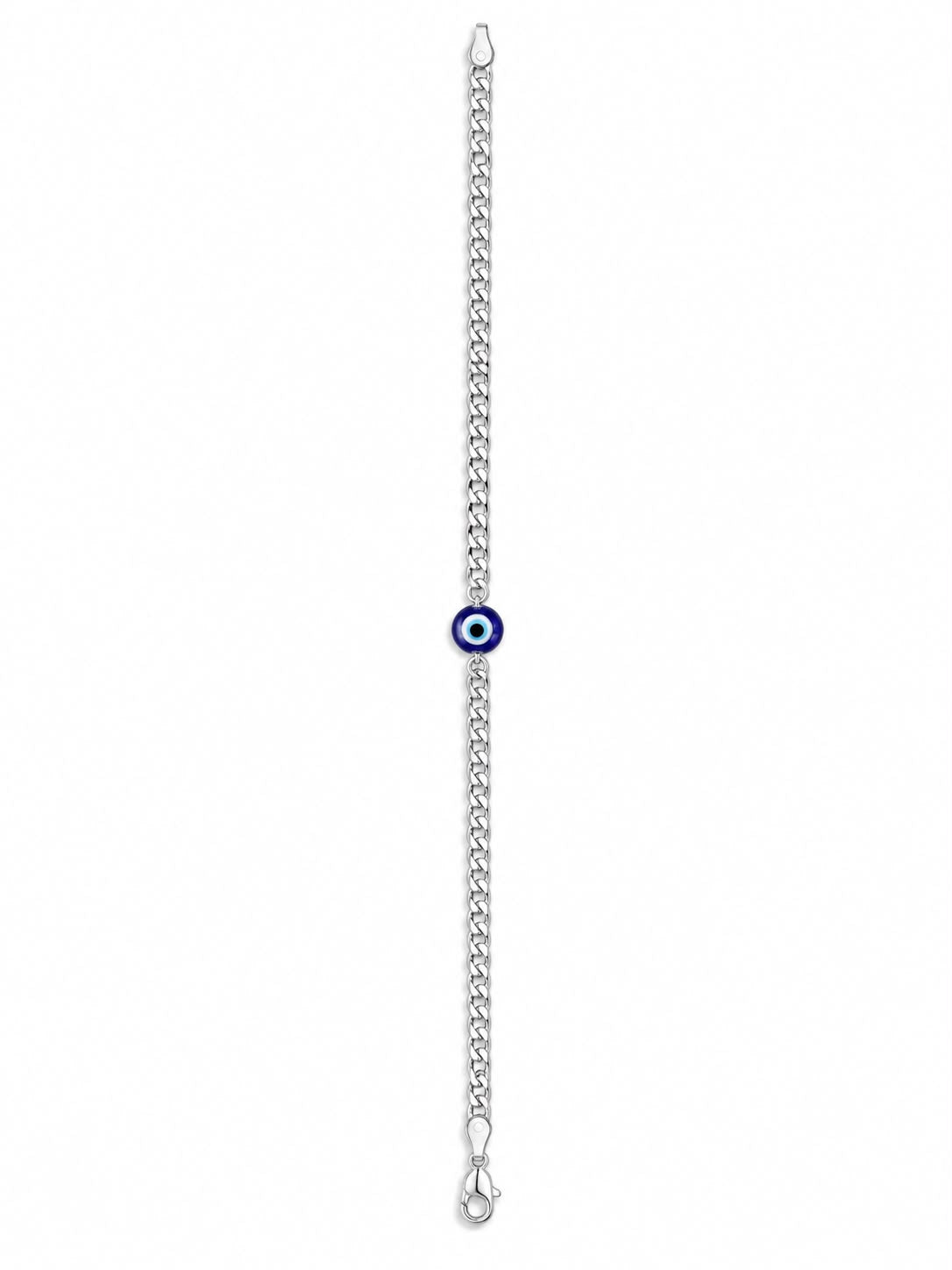 925 Silver Evil Eye Chain Bracelet