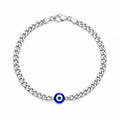 925 Silver Evil Eye Chain Bracelet