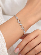 925 Sterling Silver Designer Link Bracelet