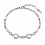 925 Sterling Silver Designer Link Bracelet