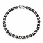 925 Silver Antique Floral Bracelet
