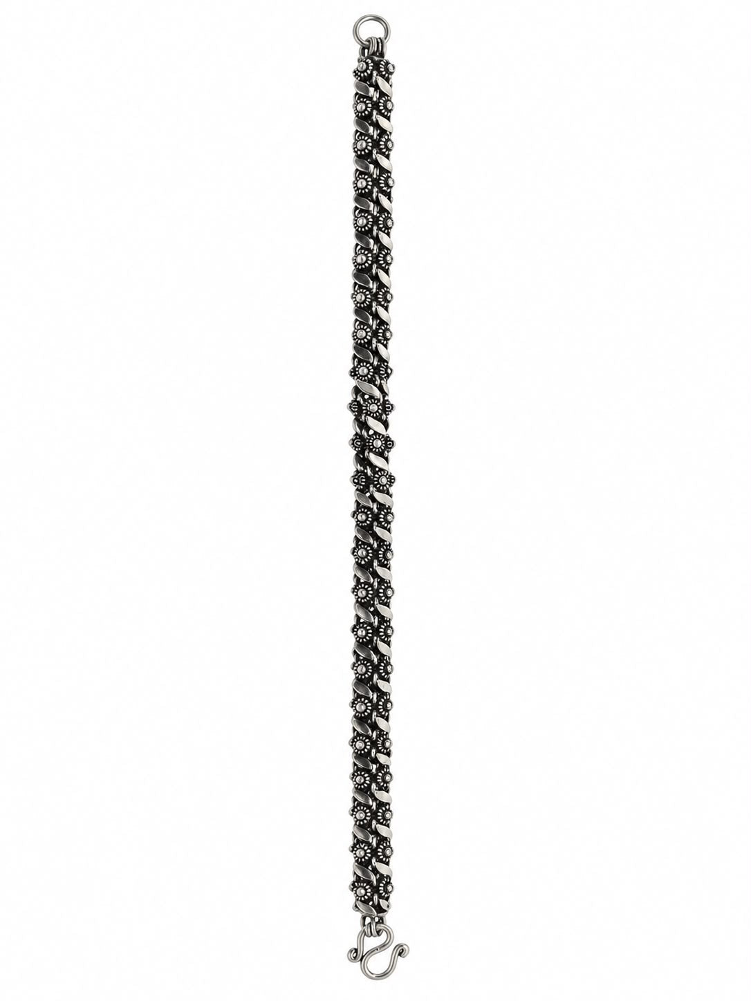 925 Silver Antique Floral Bracelet