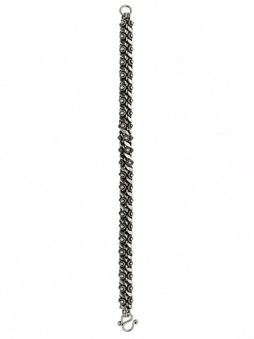 925 Silver Antique Floral Bracelet