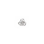 Elegant 925 Sterling Silver Abstract Floral Stud Earrings – Modern Minimalist Design