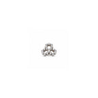 925 Sterling Silver Triangular CZ Stud Earrings