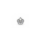 925 Sterling Silver Heart Stud Earrings with Sparkling Stones