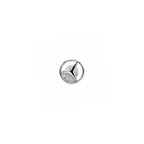 925 Sterling Silver Round Geometric Stud Earrings with White Stones