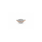 925 Sterling Silver Rose Gold Plated Lip-Shaped Stud Earrings
