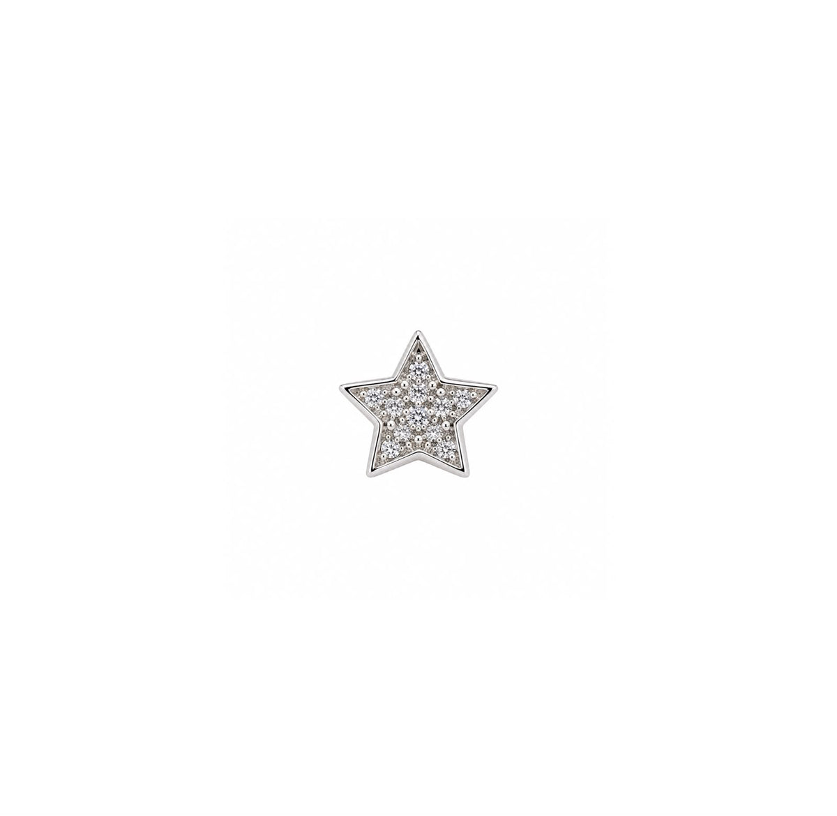 Sparkling Star 925 Sterling Silver Stud Earrings
