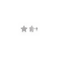 Sparkling Star 925 Sterling Silver Stud Earrings