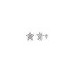 Sparkling Star 925 Sterling Silver Stud Earrings