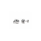 925 Sterling Silver Minimalist Teardrop Stud Earrings