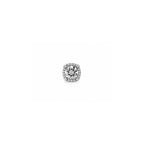 925 Sterling Silver Floral Diamond-Style Stud Earrings