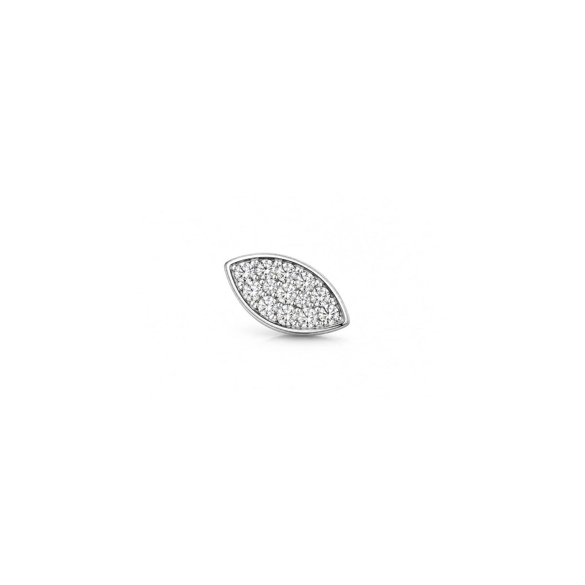 925 Sterling Silver Marquise CZ Stud Earrings