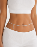 Alookaran Silver Belly Chain for Women - Daffodil