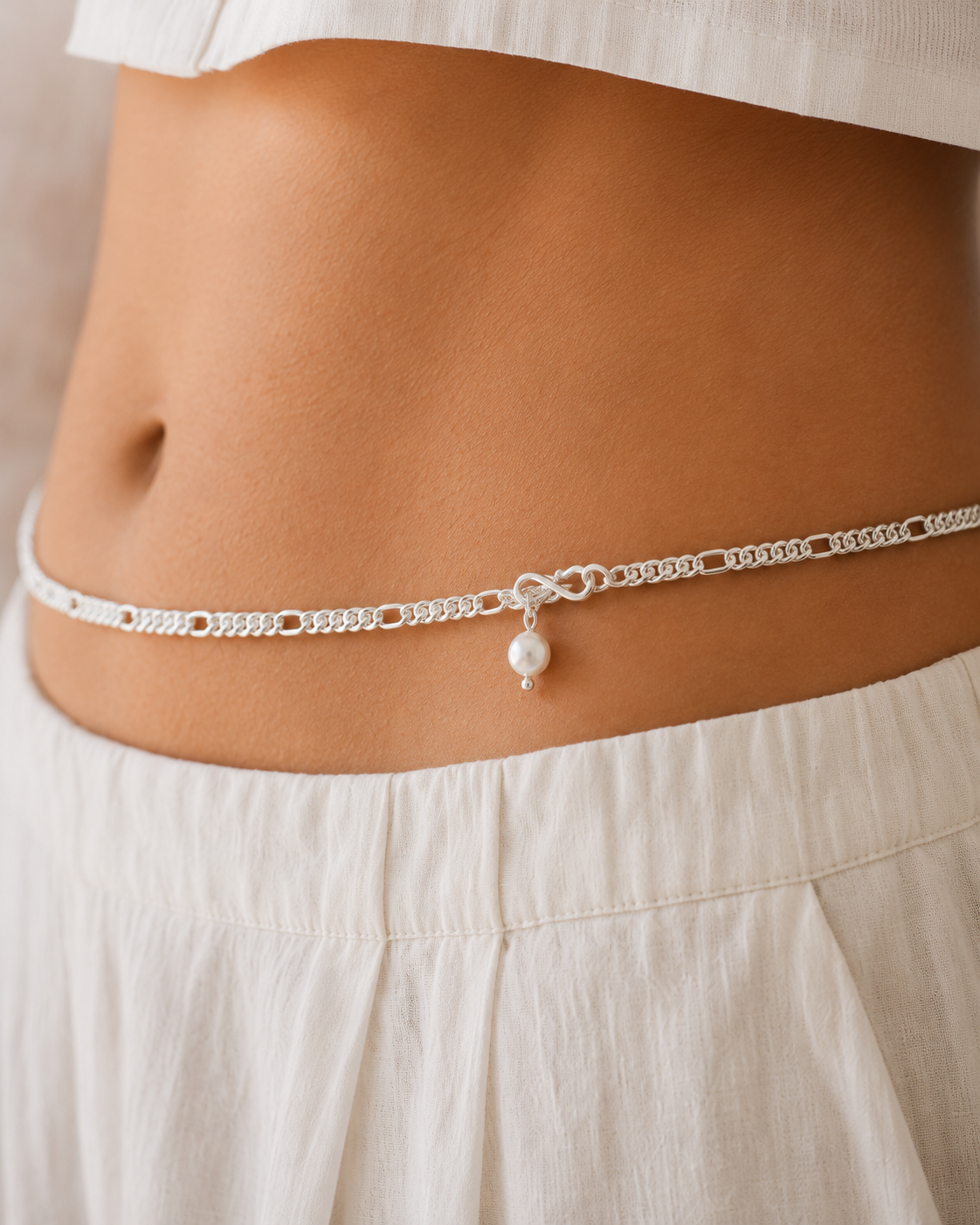 Aster | BIS hallmarked pure silver bellychain