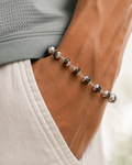 Alookaran Silver Red Sandalwood Bracelet