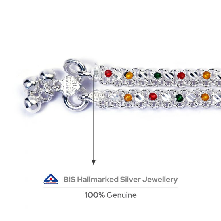 Magnolia BIS Hallmarked Silver Anklets