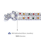 Alookaran Silver Anklets for Women - Magnolia