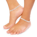 Morning Glory BIS Hallmarked Silver Anklets